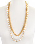 ~ Bells and Pearls Opera Necklace Double