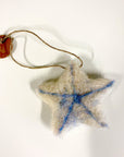 Sparkly Stars Ornament - white