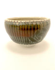 Tiny Bowl with Green Flowers