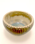 Tiny Bowl with Green Flowers
