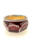 Tiny Bowl with Maroon Exterior