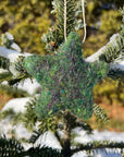 Sparkly Stars Ornament - green