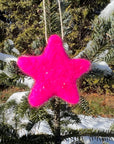 Sparkly Stars  Ornament - pink