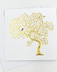 Gold Tree Greeting Card - pack of 6