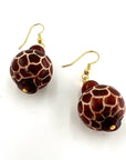 Giraffe Print Earrings