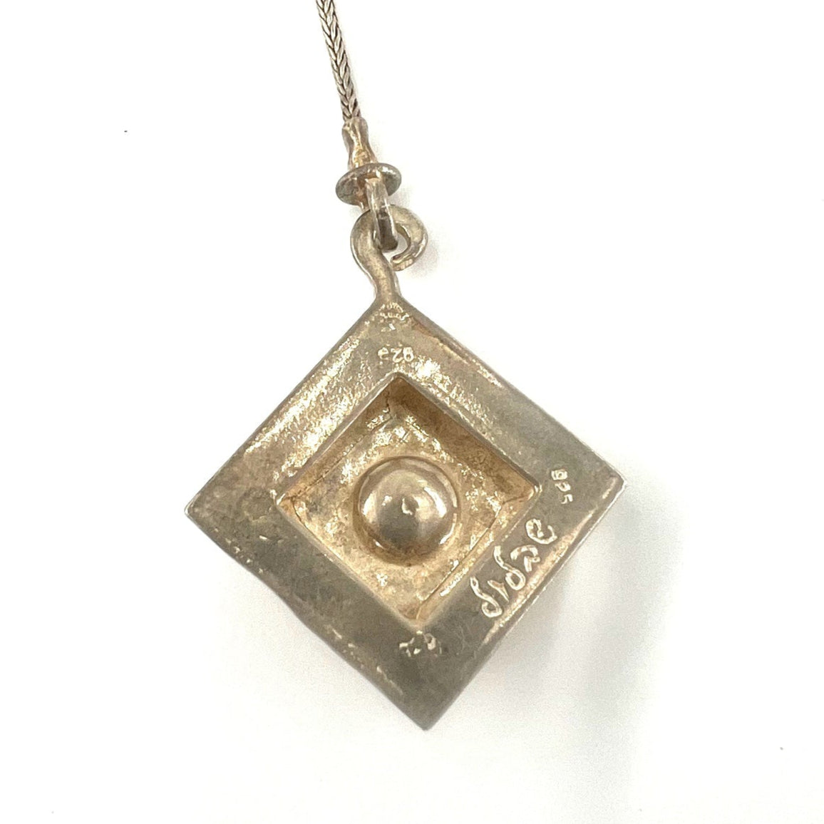 Vintage Pearl Necklace Marked DIDAE 925 Serling Silver