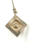Vintage Pearl Necklace Marked DIDAE 925 Serling Silver