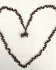 Brown Potato Pearl Lariat Necklace