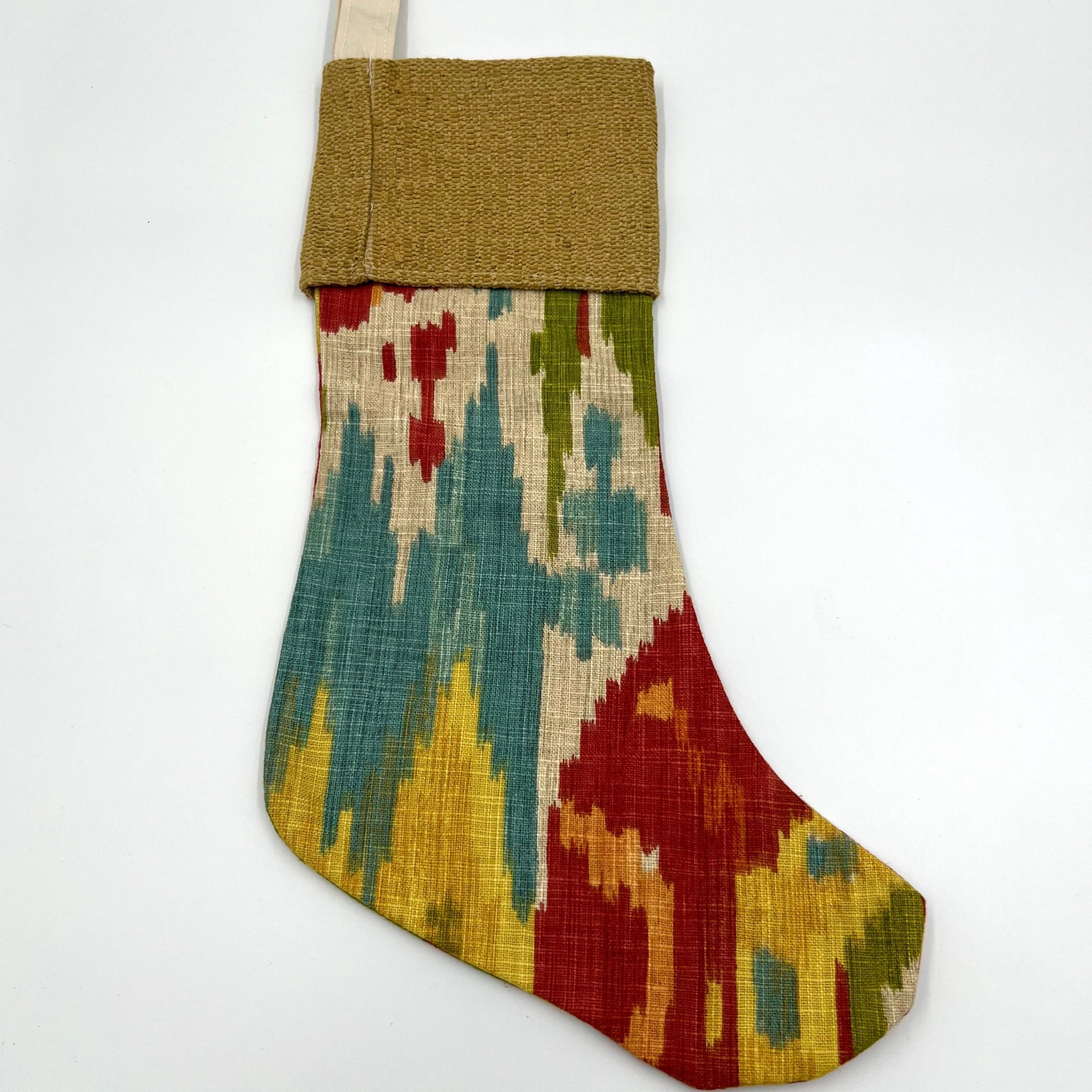 Handmade Christmas Stocking - water colored