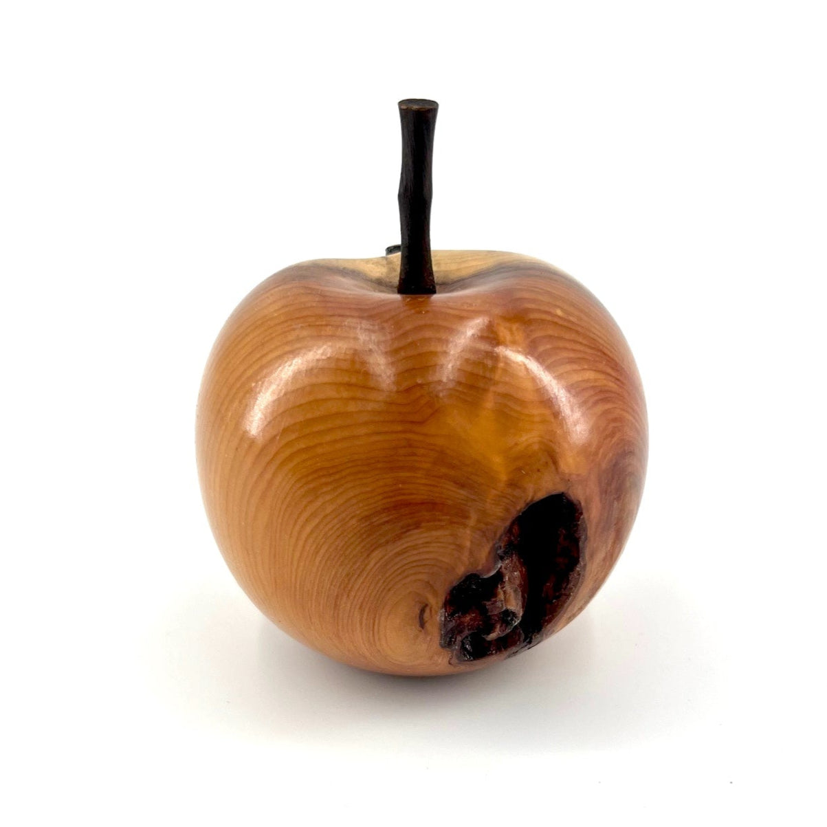 Carved Wooden Apple – Venn + Maker