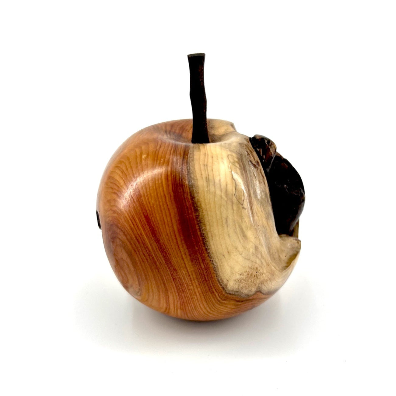 Carved Wooden Apple – Venn + Maker