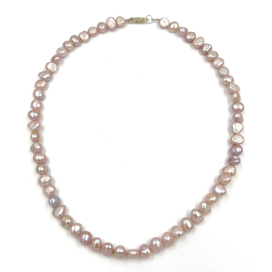 Small Natural Pink Pearl Necklace
