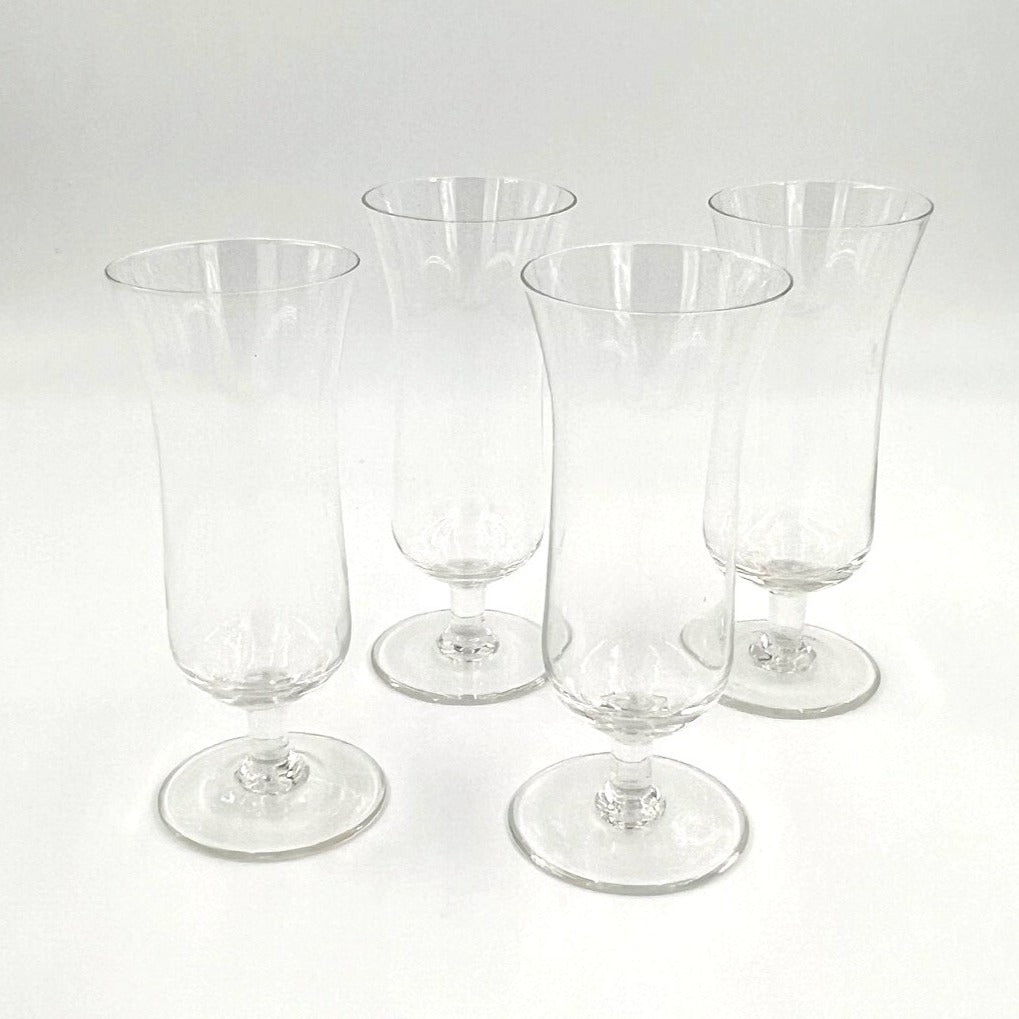 Vintage Crystal Hurricane Glasses