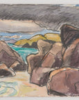 Watercolor of Puerto Rico Landscape by Maine Artist Elena Jahn