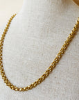 ~ Textured Rolo Single Chain Necklace