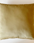 Green / Gold Satin Pillow - small