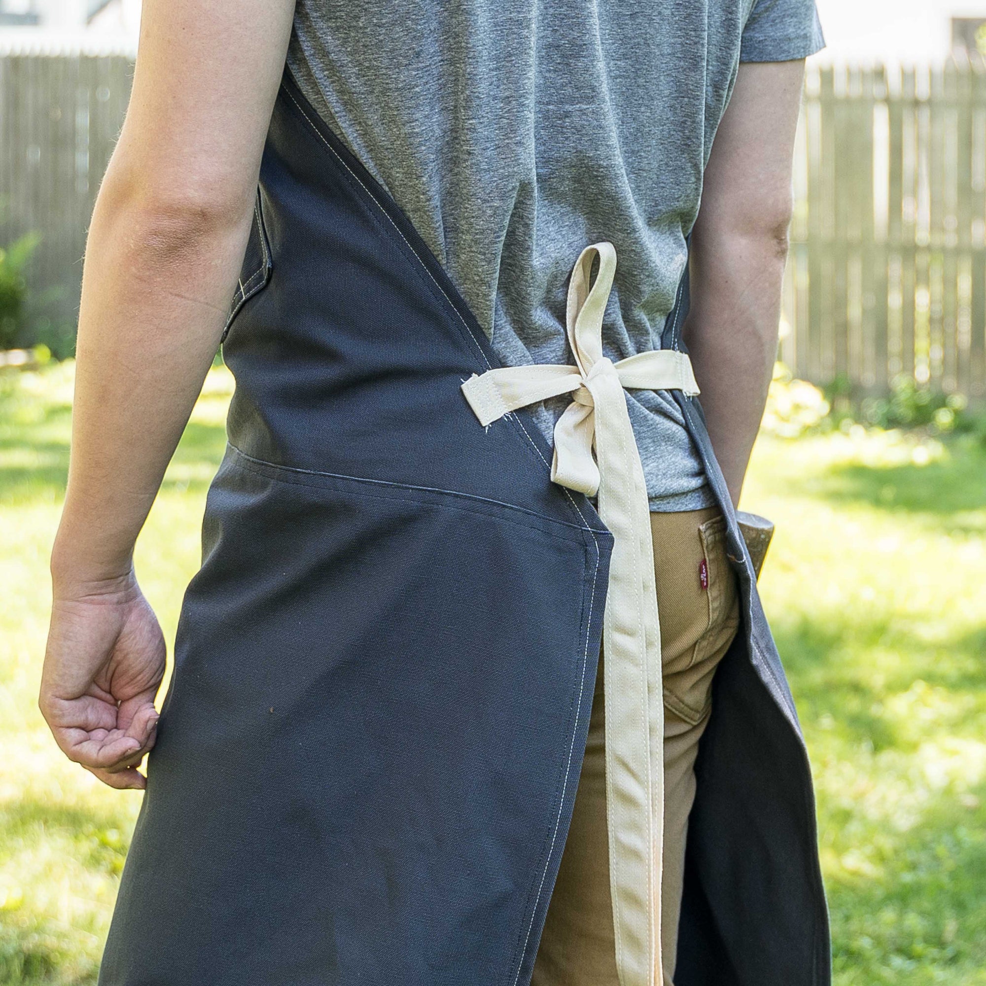 Cotton Canvas Apron - Navy