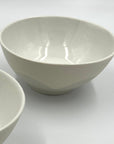 Cereal Bowl in White + Grey