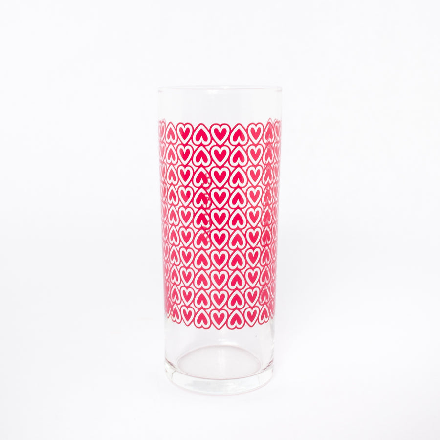 Patience glass in pink - 12oz glassware - home goods 