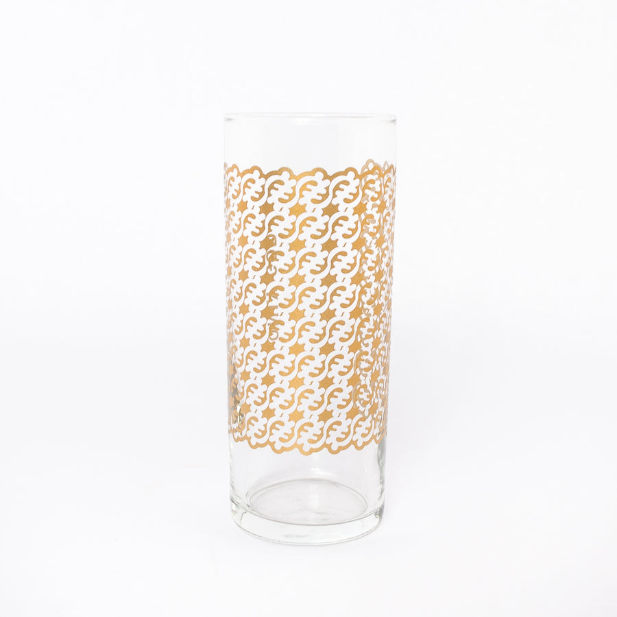 only god glass in gold - symbol glassware - traditional Ghanaian symbols - Adinkra