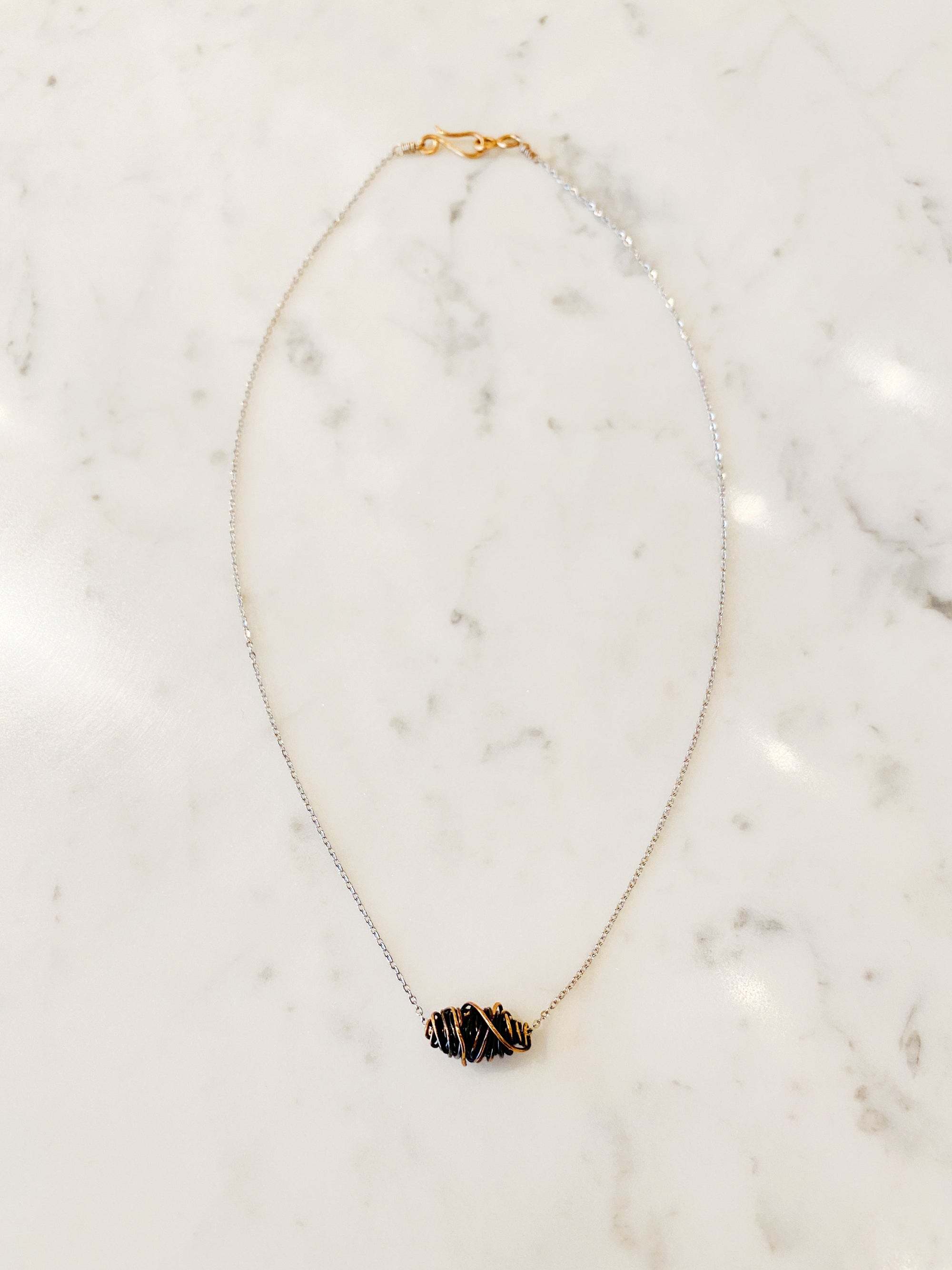 Wrapped Bronze Necklace