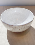 Speckled Bright White Bowl