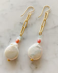 Large Shoreline Pearl Earrings
