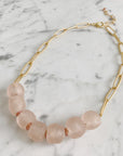 Ghana glass bead choker Necklace