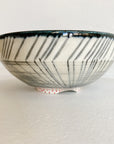 Black striped tiny bowl