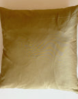 Green / Gold Satin Pillow - large