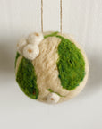 White Mistletoe Ball Ornament