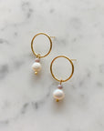 Simply Elegant Everyday Pearl Earring - Gray