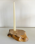 Live Edge Candlestick Holder - Maine Maple