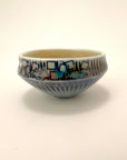 Tiny Bowl with Blue Squares