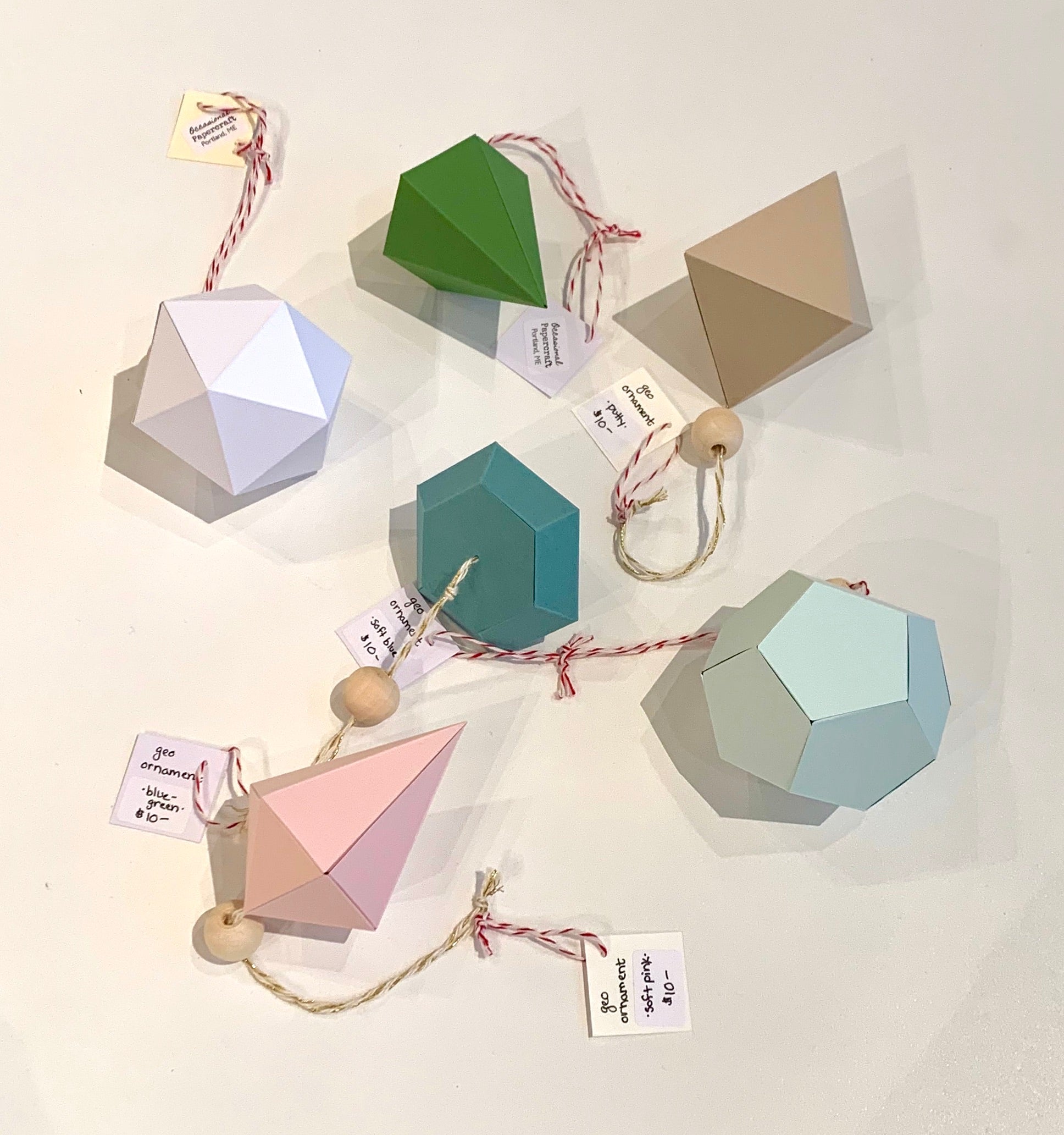 Geometric Paper Ornaments