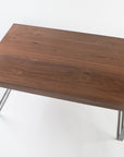 handmade coffee table - top-view - Higgins Fabrication