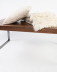 higgins coffee table in walnut - handmade furniture - local Maine builders - Higgins Fabrication - midcentury