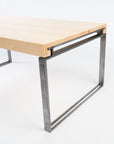 higgins table - end-view - handmade furniture