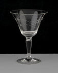 Vintage Etched Cocktail Glasses - set of 4