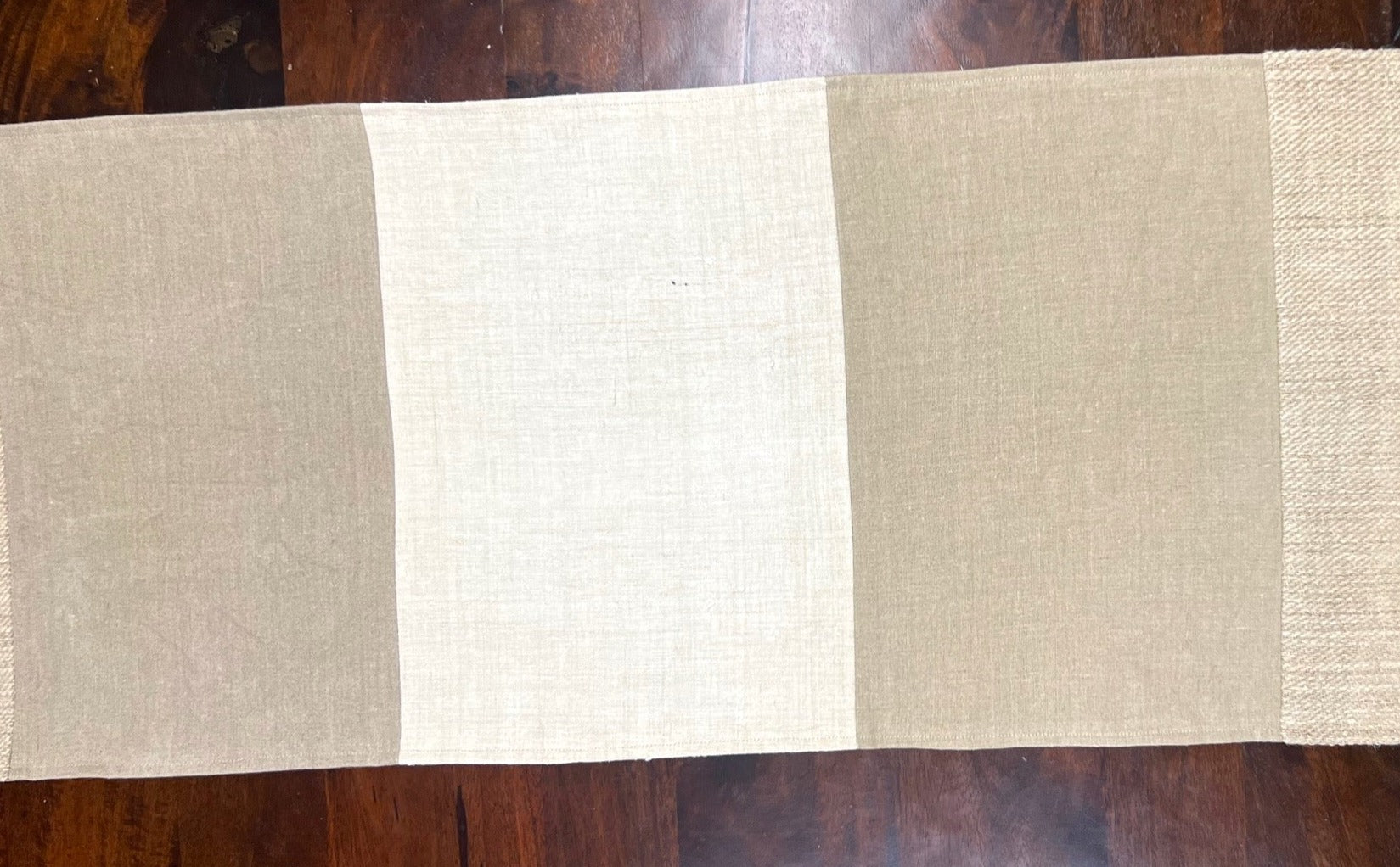 Table Runner with Vintage linen