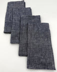 Blue Linen Napkins - set of 4