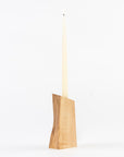 Ash candle holder made in Maine by Studio 89