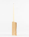 live edge candle holder made in ash wood