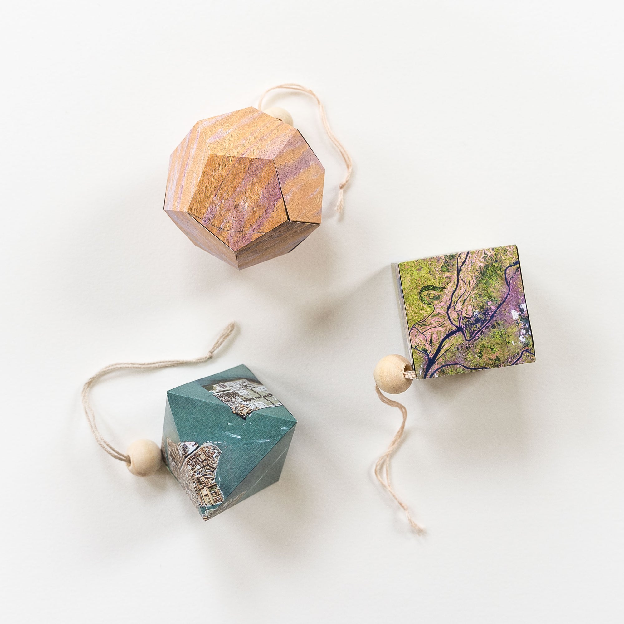 Geometric Map Ornaments