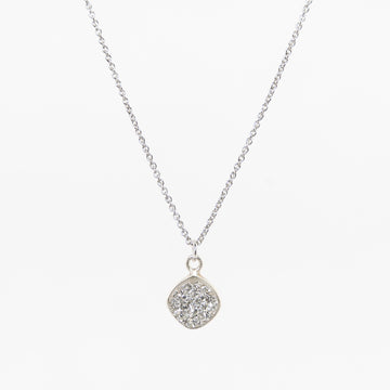 Silver Druzy Necklace