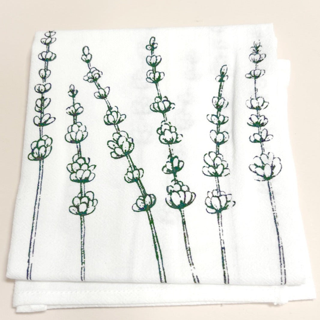 White Lavender Napkins - set of 4