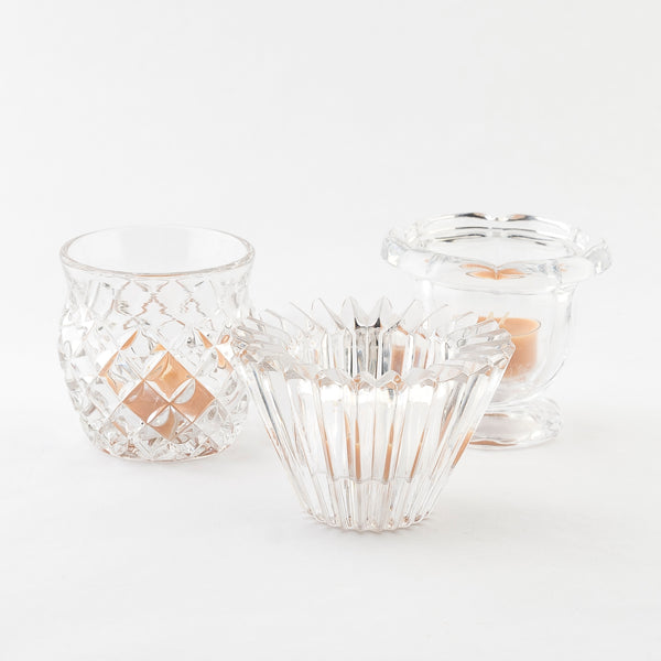 Vintage Glass Votive Candle Holders – Venn + Maker