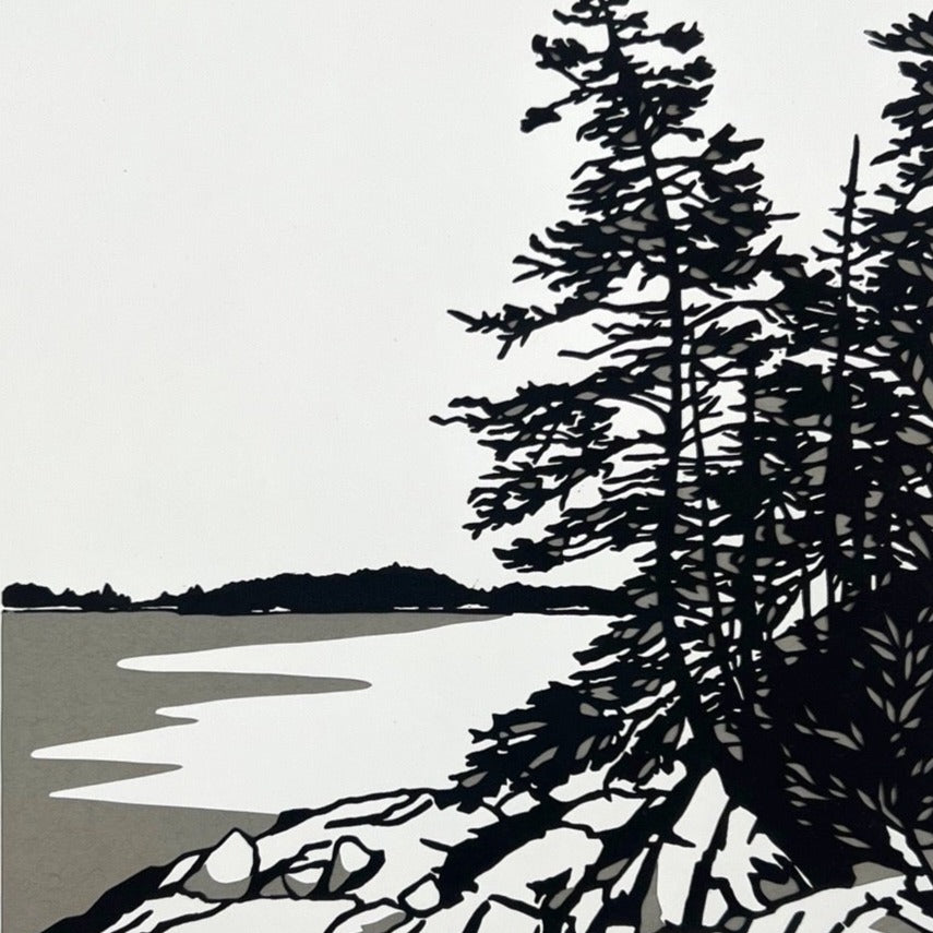 Buckle Island - Linocut Print
