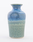 Stoneware Bud Vase in Seascape - handmade carafe - food-safe glaze - dishwasher and microwave safe