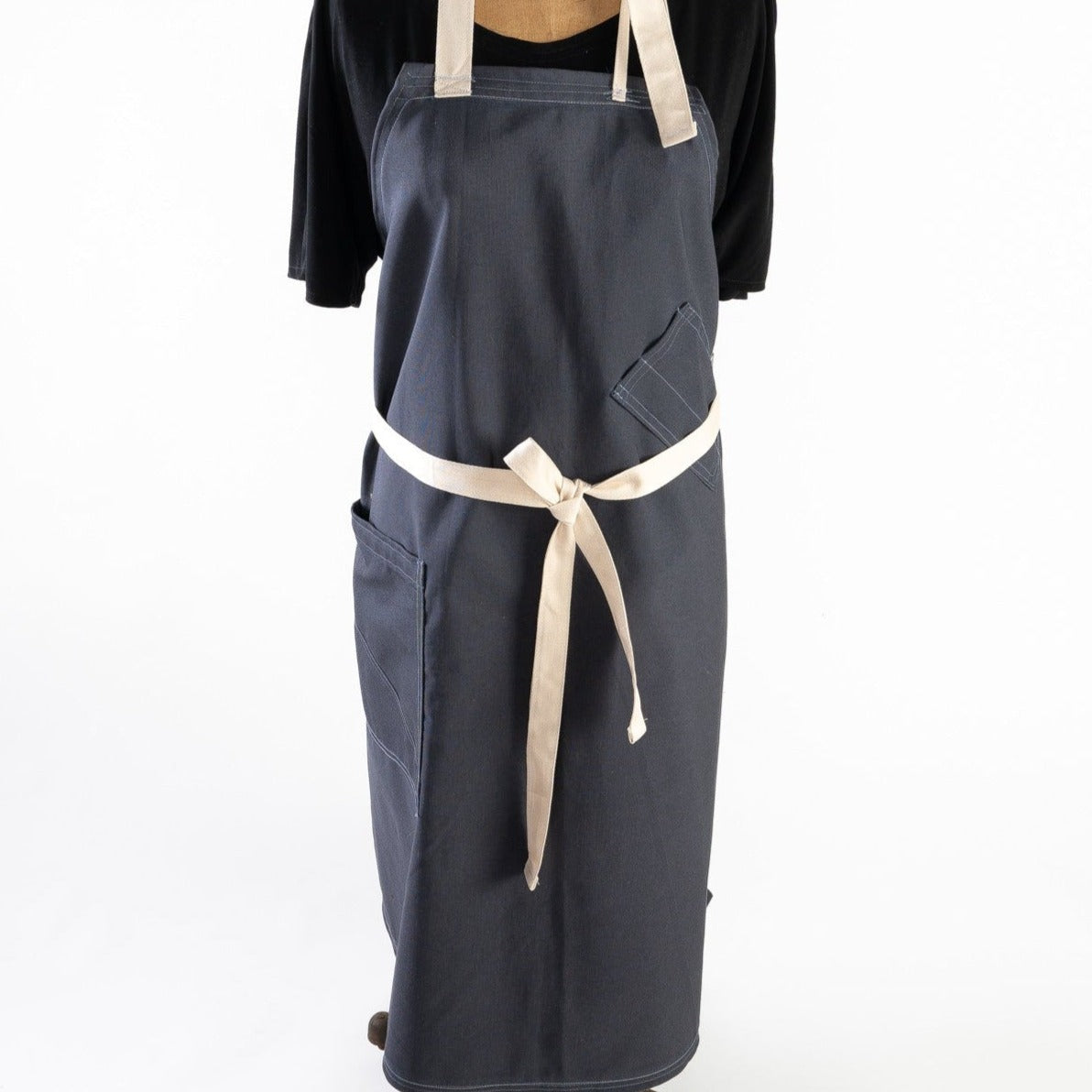 Cotton Canvas Apron - Navy